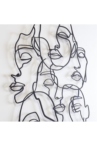 Decorazione da parete  - 73 x 99 cm - Nero