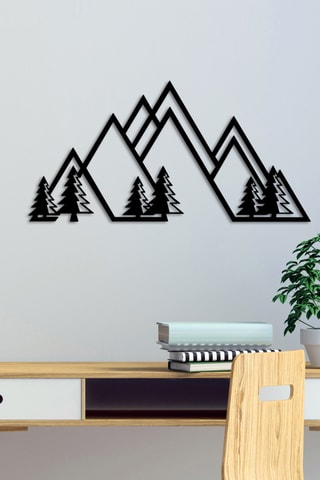 Decorazione da parete - 70 x 35 cm - Nero