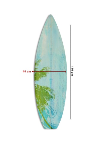 Decorazione da parete - 40 x 140 cm - Turchese