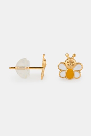 Oorbellen Little Butterfly - Geelgoud