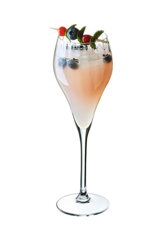 6 flûtes en cristallin  Symétrie -  16 cl