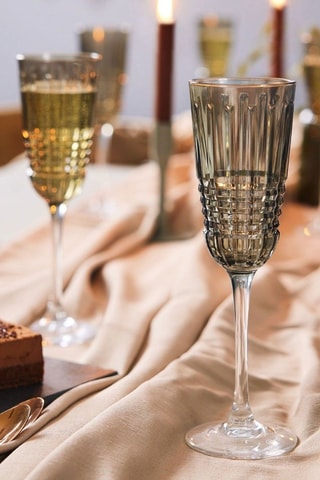 4 flûtes en cristallin  Rendez-Vous Brume -  17 cl
