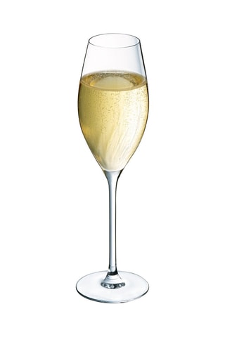 4 flûtes en cristallin Swirly - 24 cl