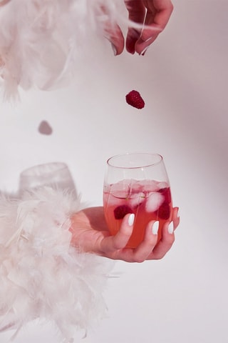 4 verres à eau en cristallin - 36 cl