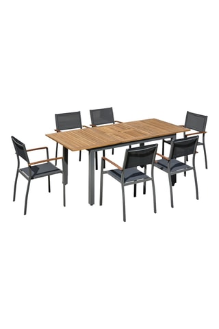 Ensemble de jardin en acacia Orsino - 6 places