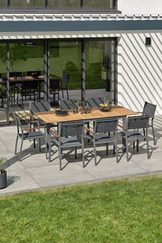 Ensemble de jardin en acacia Orsino - 8 places