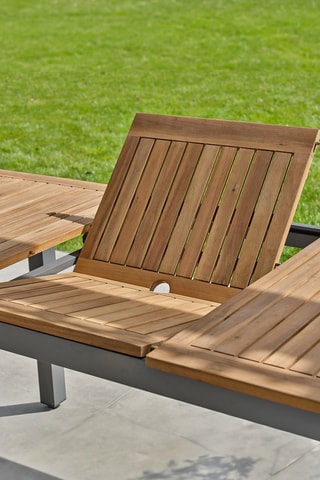 Ensemble de jardin en acacia Orsino - 8 places