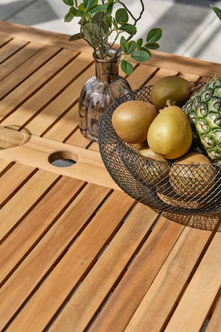 Ensemble de jardin en acacia Orsino - 8 places