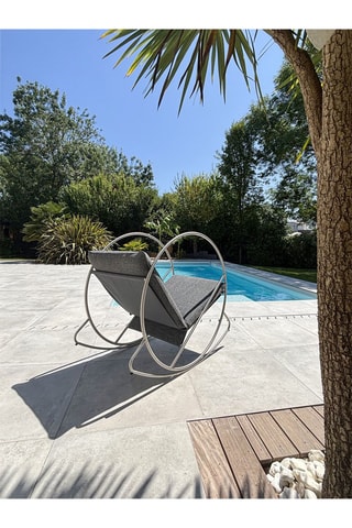 Rocking chair de jardin Caprera - 70 x 110 x 120 cm