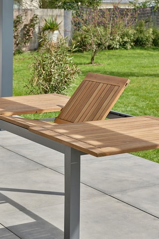 Table de jardin extensible en acacia Orsino - 150/200 x 90 x 74 cm