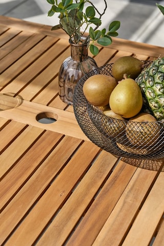 Table de jardin extensible en acacia Orsino - 150/200 x 90 x 74 cm