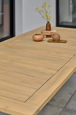 Table de jardin en acacia Liso - 220 x 100 x 75 cm