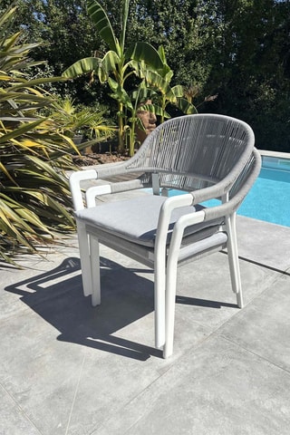 2 fauteuils de jardin Abella - Gris