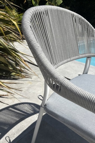 2 fauteuils de jardin Abella - Gris