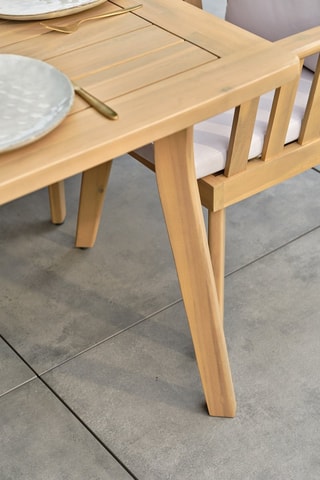 Ensemble de jardin en acacia Liso - 8 places