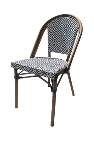 Fauteuil empilable de jardin Bistro - Bleu - En textilène