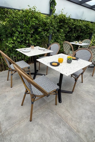 Table de jardin carré Bistro - 70 x 70 x 74 cm