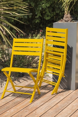 2 chaises pliables Marius - 46 x 41 x 82 cm