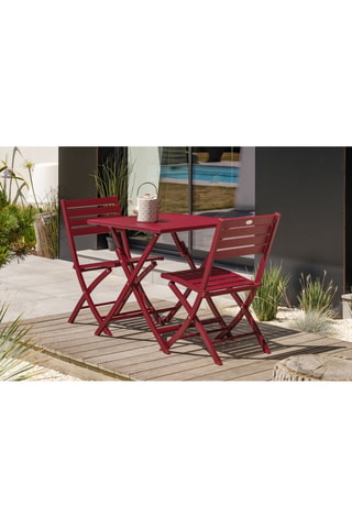 2 chaises pliables Marius - 46 x 41 x 82 cm