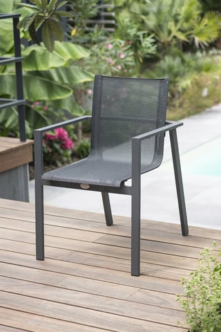 2 fauteuils empilables Miami - Anthracite