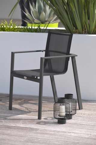 2 fauteuils empilables Miami - Anthracite