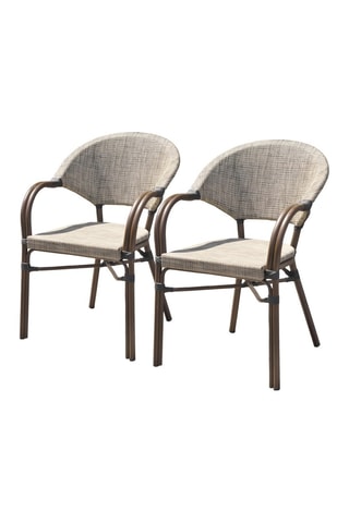 2 fauteuils empilables Ushuaia - Marron