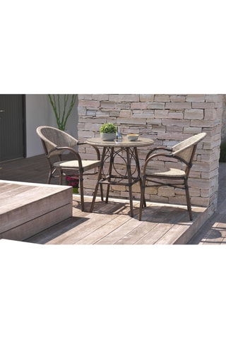 2 fauteuils empilables Ushuaia - Marron