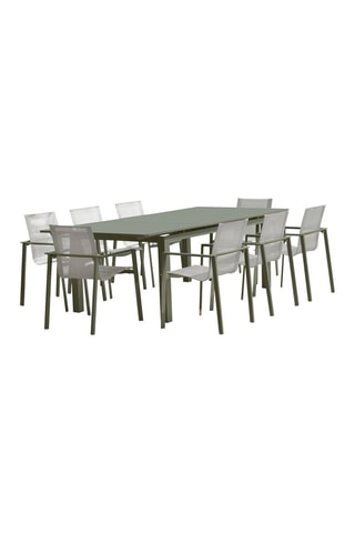 Ensemble de jardin Miami - 8 places - Table extensible