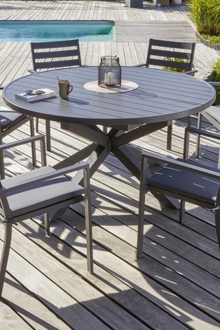 Table de jardin extensible Pelosa - 6/8 places - 145/199  x 75 x 145 cm