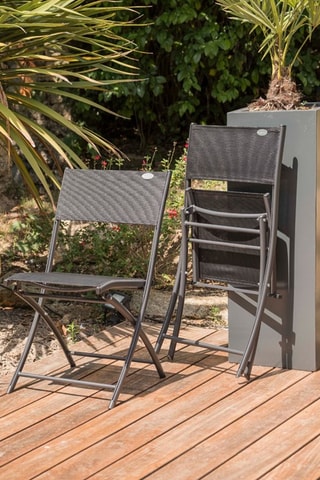 6 chaises pliables - 46 x 40 x 82 cm