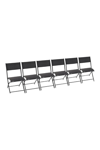 6 chaises pliables - 46 x 40 x 82 cm