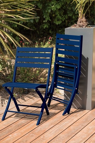 2 chaises pliables Marius - 46 x 41 x 82 cm