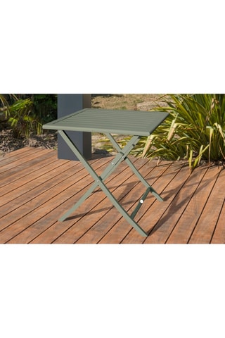 Guéridon 2 places de jardin pliable Marius - 70 x 70 x 73 cm