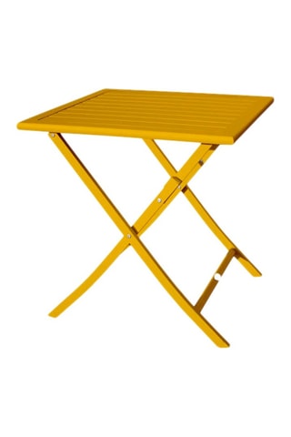 Guéridon 2 places de jardin pliable Marius - 70 x 70 x 73 cm