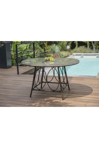 Table ronde 4 places Ushuaia - 125 x 125 x 74 cm
