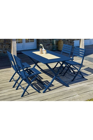 Ensemble de jardin Marius pliable - 4 places