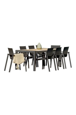 Ensemble de jardin Venise - 8 places - Fauteuils empilables