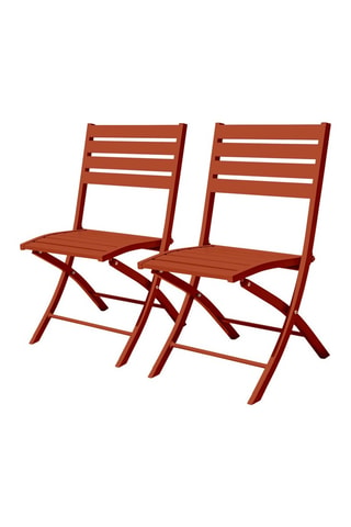 2 chaises pliables Marius - 46 x 41 x 82 cm
