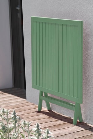 Guéridon 2 places de jardin pliable Marius - 70 x 70 x 73 cm