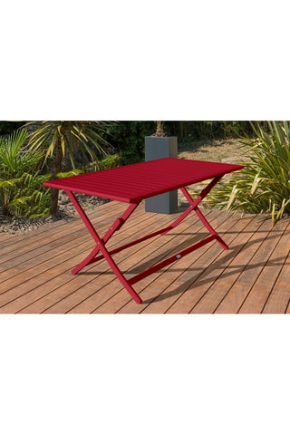 Table de jardin 4 places pliable Marius - 140 x 80 x 73 cm
