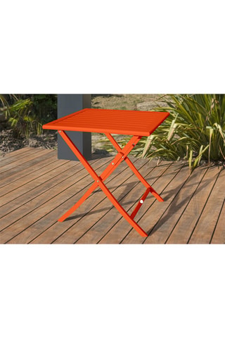 Guéridon 2 places de jardin pliable Marius - 70 x 70 x 73 cm