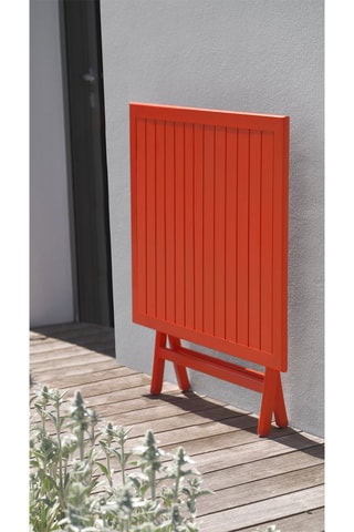 Guéridon 2 places de jardin pliable Marius - 70 x 70 x 73 cm