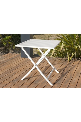 Guéridon 2 places de jardin pliable Marius - 70 x 70 x 73 cm