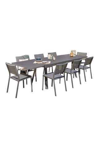 Ensemble de jardin Stockholm - 8 places - Table extensible