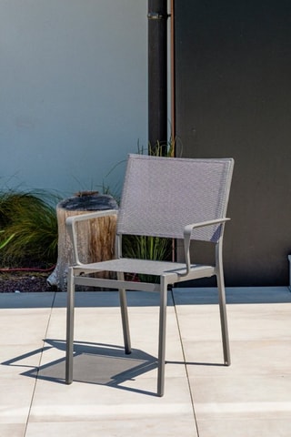 2 fauteuils de jardin Stockholm empilables - Anthracite