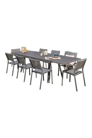Ensemble de jardin Stockholm - 8 places - Table extensible