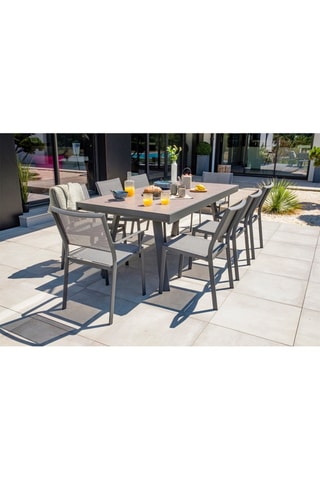 Ensemble de jardin de jardin Stockholm - 8 places - Table extensible
