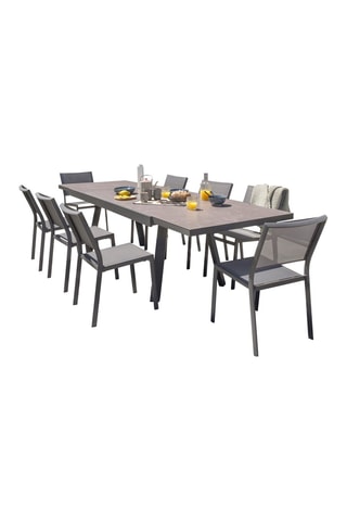 Ensemble de jardin Stockholm - 8 places - Table extensible