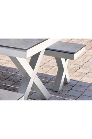 Table de jardin avec bancs Annecy - 175 x 75 x 100 cm