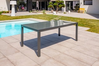Ensemble de jardin Tolede - 8 places  Anthracite